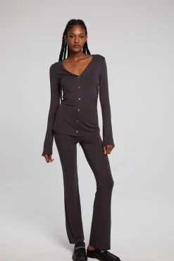 Women Chaser Brand Priscilla Chocolate Torte Long Sleeve