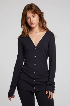 Women Chaser Brand Priscilla Licorice Long Sleeve