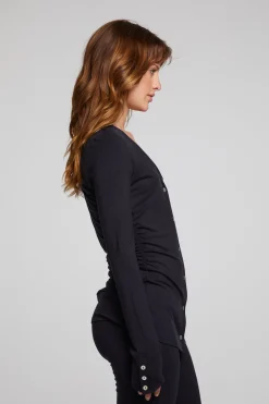 Women Chaser Brand Priscilla Licorice Long Sleeve