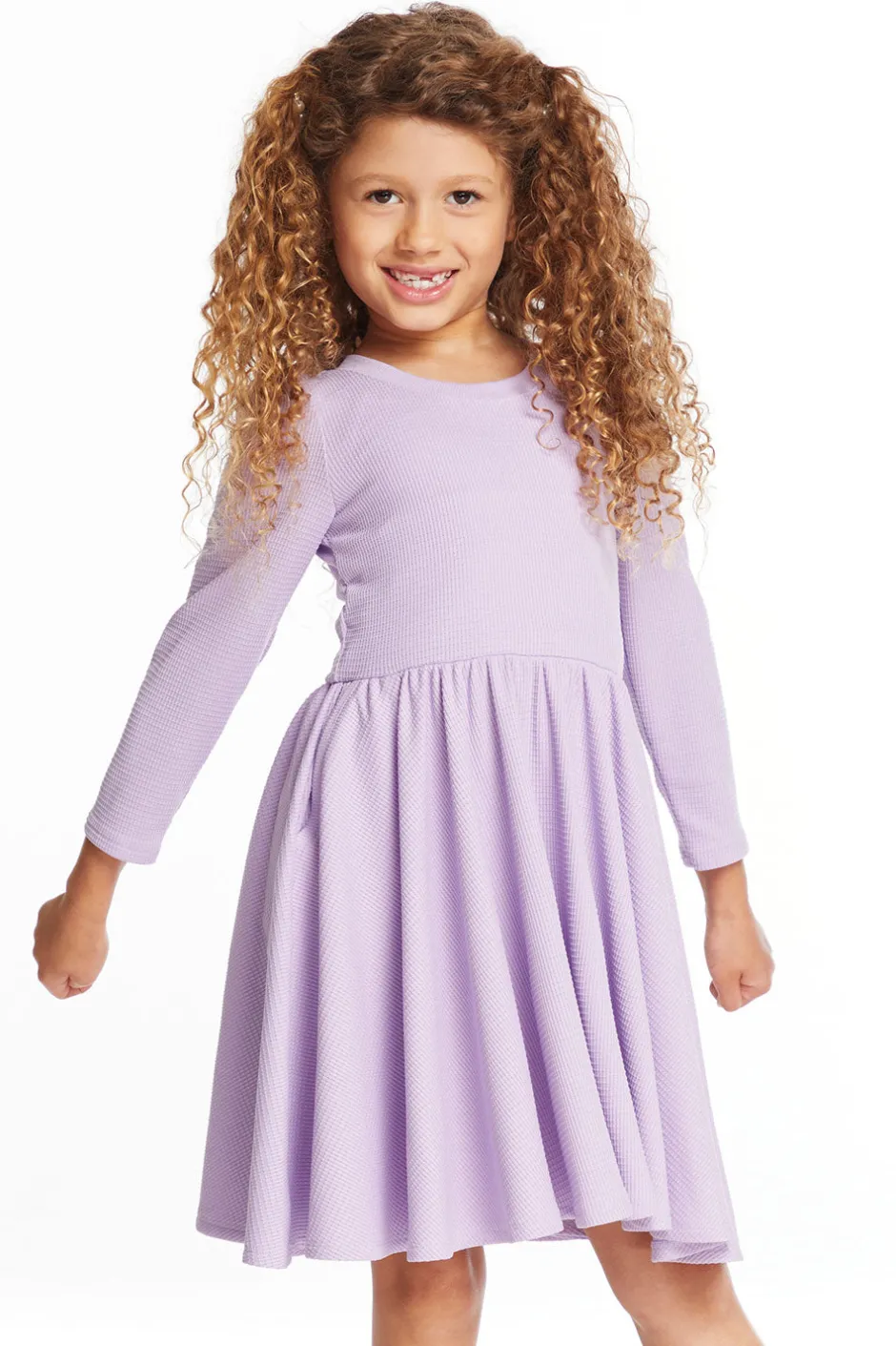 Kids Chaser Brand Puff Long Sleeve Girls Dragon Fly Dress With Twirl Skirt