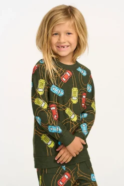 Kids/BOY Chaser Brand Race Cars Pullover