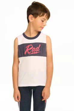 Kids/BOY Chaser Brand Rad Blocked Muscle Tank