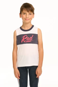 Kids/BOY Chaser Brand Rad Blocked Muscle Tank
