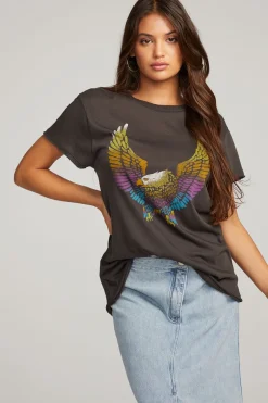 Women Chaser Brand Rainbow Eagle Tee