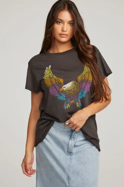 Women Chaser Brand Rainbow Eagle Tee