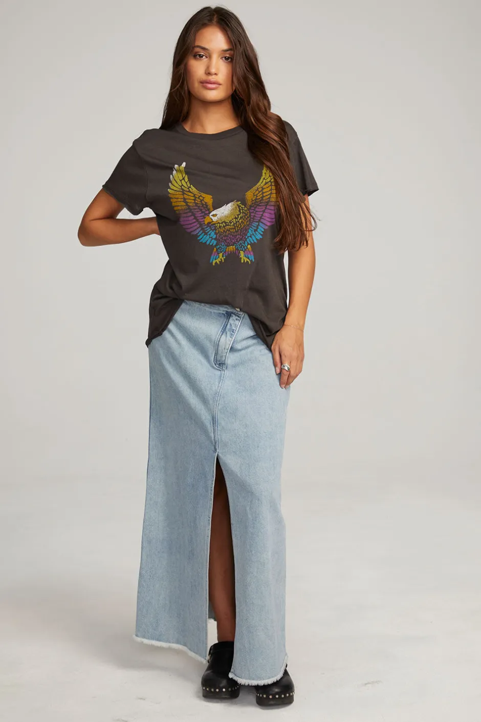 Women Chaser Brand Rainbow Eagle Tee