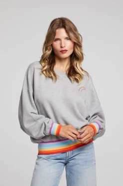 Women Chaser Brand Rainbow Pullover