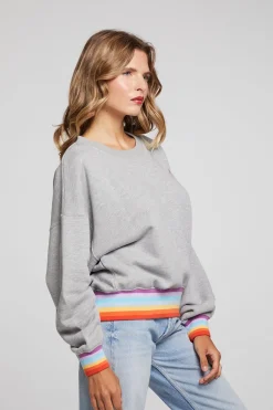 Women Chaser Brand Rainbow Pullover