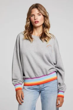 Women Chaser Brand Rainbow Pullover