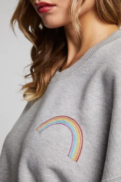 Women Chaser Brand Rainbow Pullover