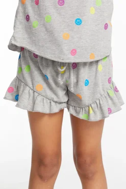 Kids Chaser Brand Rainbow Smiles Girls Shorts
