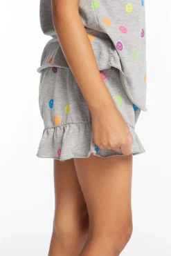 Kids Chaser Brand Rainbow Smiles Girls Shorts