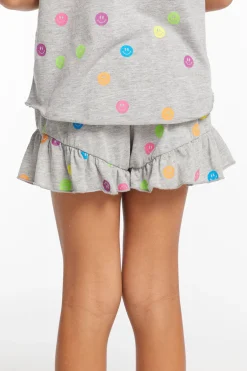 Kids Chaser Brand Rainbow Smiles Girls Shorts