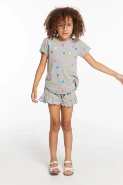Kids Chaser Brand Rainbow Smiles Girls Shorts