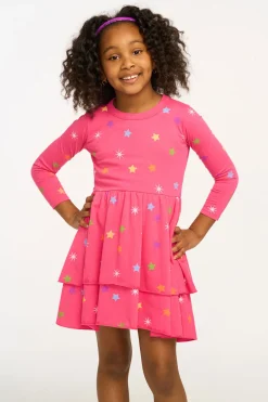 Kids Chaser Brand Rainbow Stars Dress