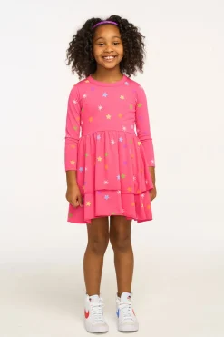 Kids Chaser Brand Rainbow Stars Dress