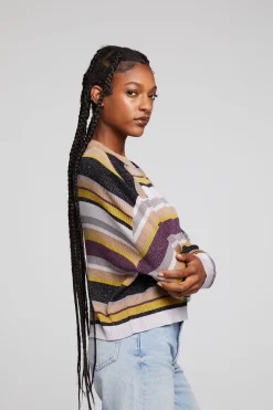 Women Chaser Brand Ramonee Haight Street Stripe Pullover