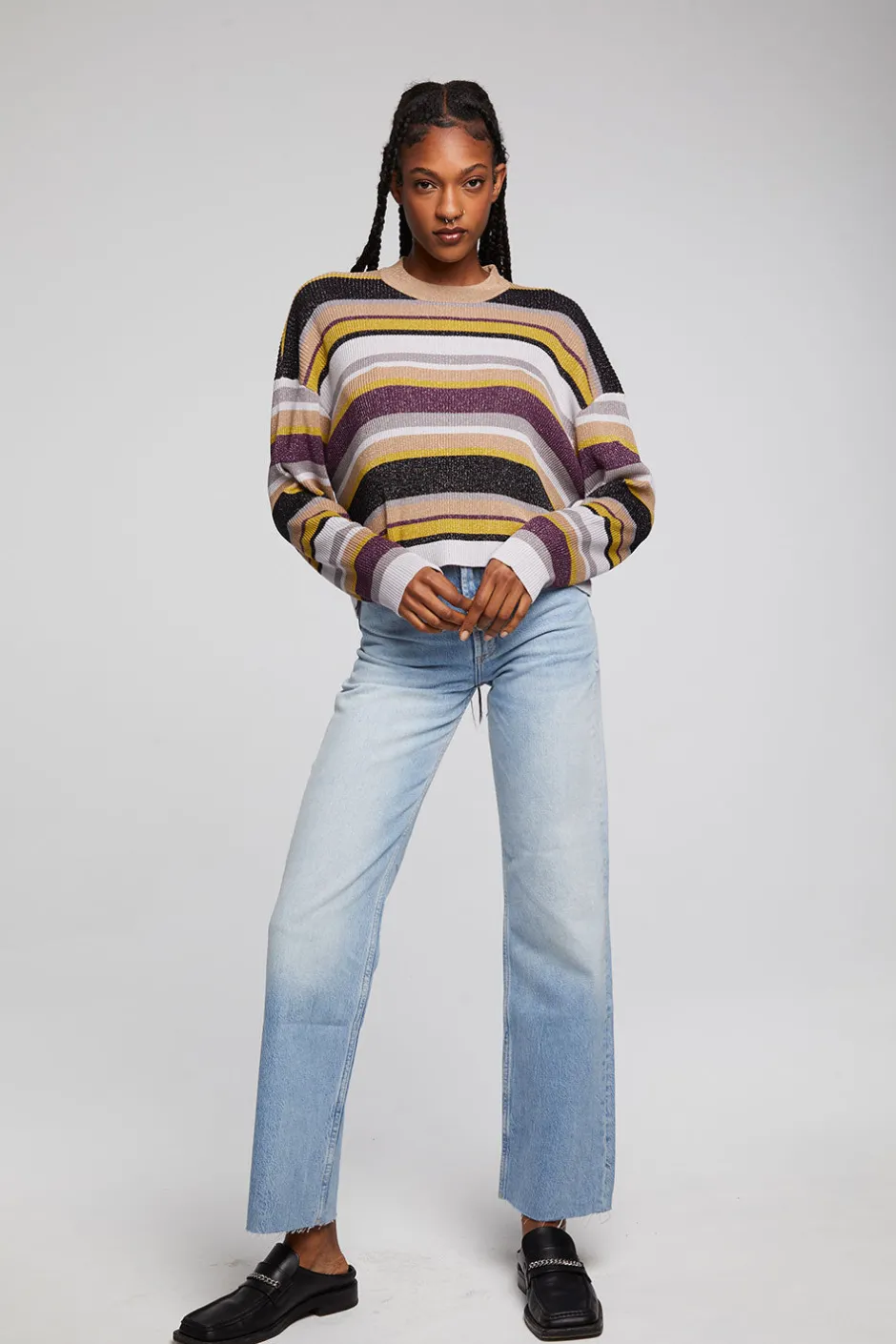 Women Chaser Brand Ramonee Haight Street Stripe Pullover
