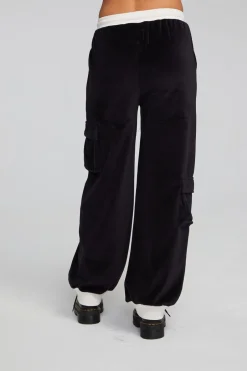 Women Chaser Brand Raquel Shadow Black Joggers