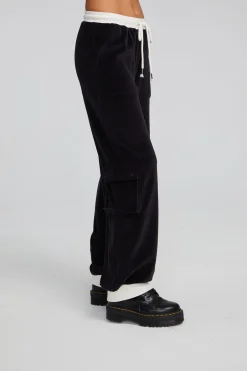 Women Chaser Brand Raquel Shadow Black Joggers
