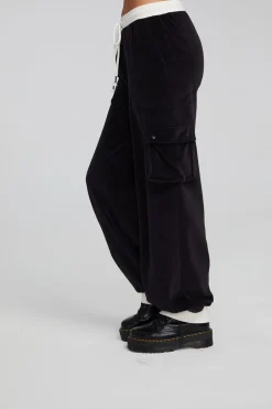 Women Chaser Brand Raquel Shadow Black Joggers