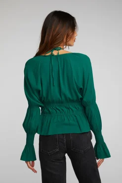 Women Chaser Brand Rayon Woven Deep V Top With Straps