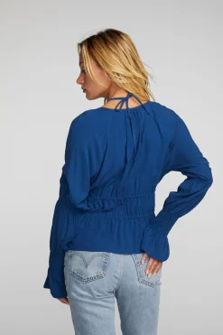 Women Chaser Brand Rayon Woven Deep V Top With Straps