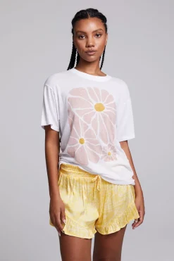 Women Chaser Brand Retro Flowers Tee