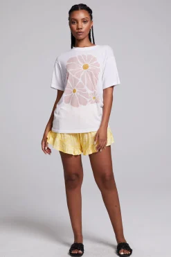 Women Chaser Brand Retro Flowers Tee