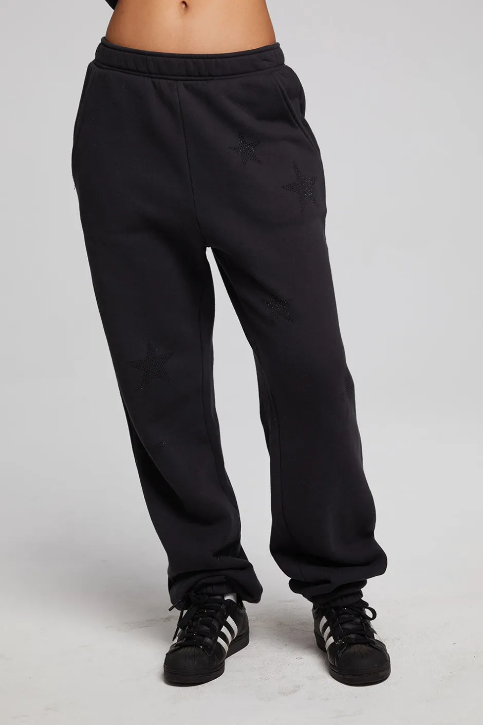 Women Chaser Brand Rhinestone Stars Joggers