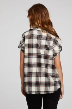 Women Chaser Brand Rhythm Americana Plaid Button Down