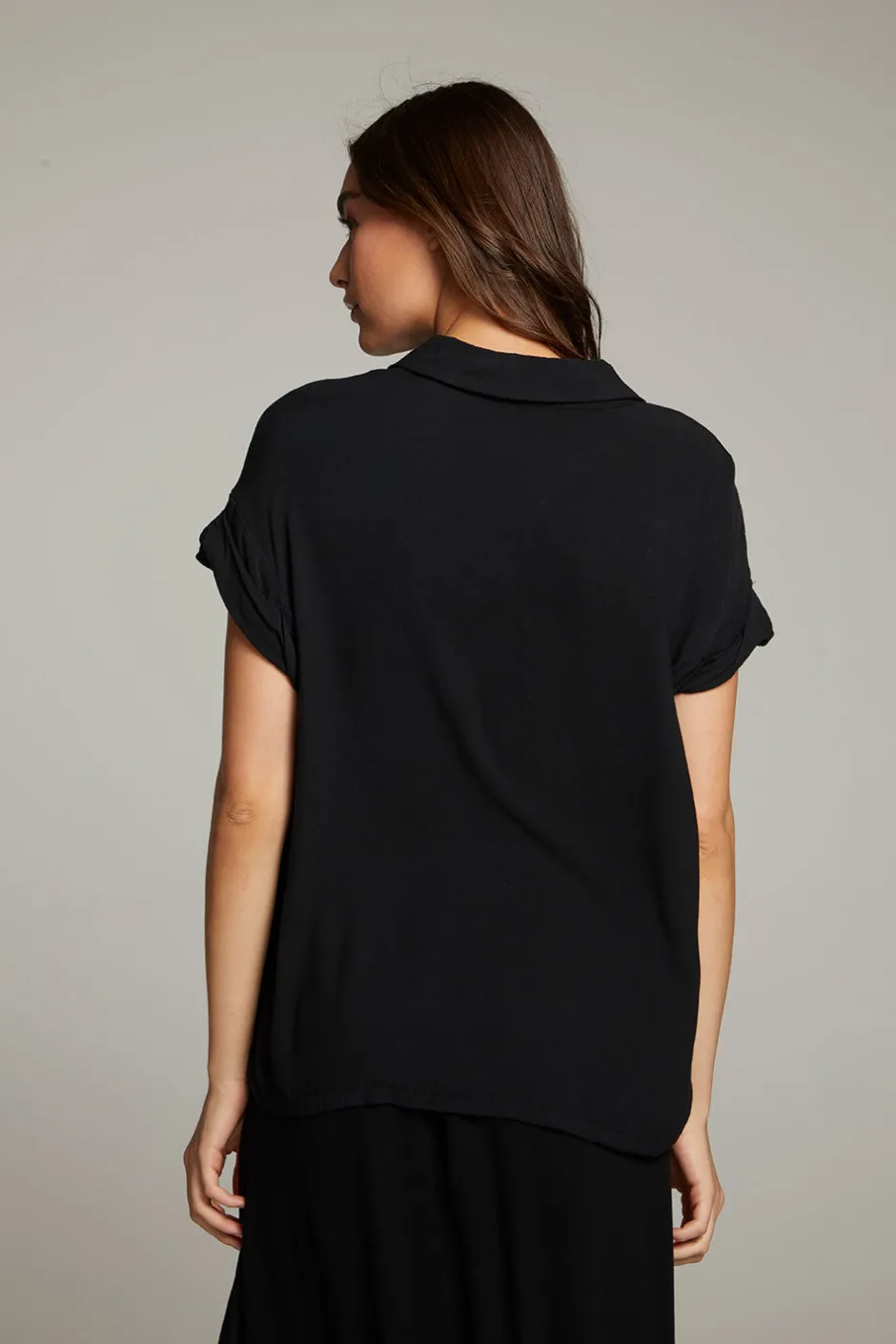 Women Chaser Brand Rhythmm Licorice Button Down