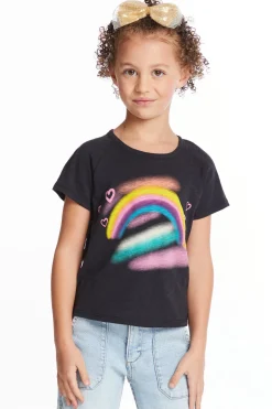 Kids Chaser Brand Ride The Rainbow Girls Tee