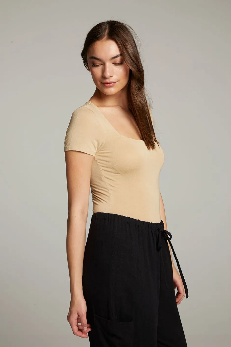 Women Chaser Brand River Cappuccino Bodysuit