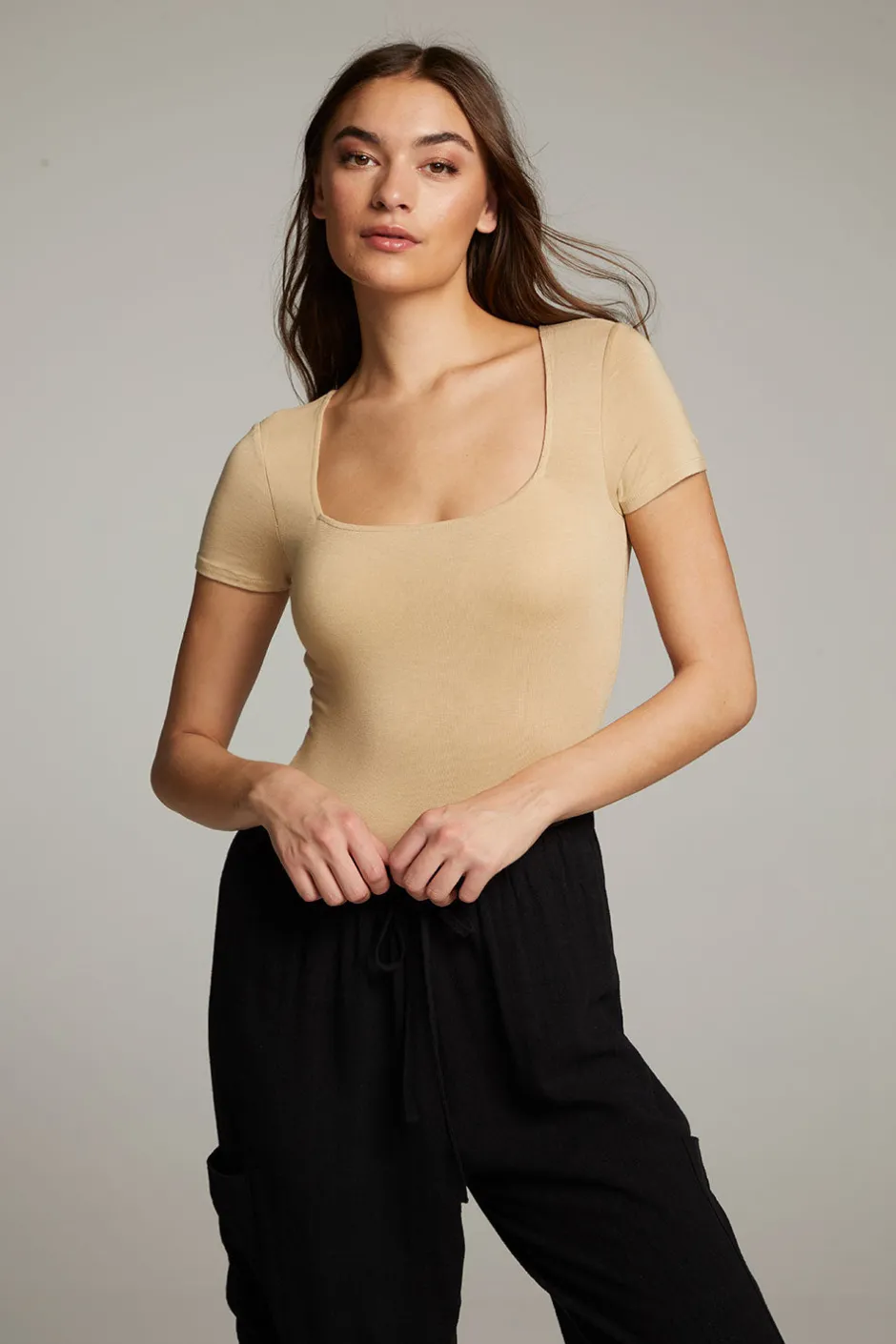 Women Chaser Brand River Cappuccino Bodysuit