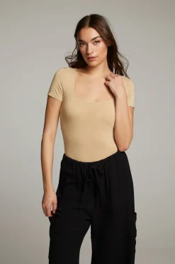 Women Chaser Brand River Cappuccino Bodysuit