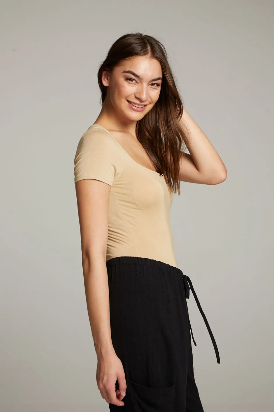 Women Chaser Brand River Cappuccino Bodysuit