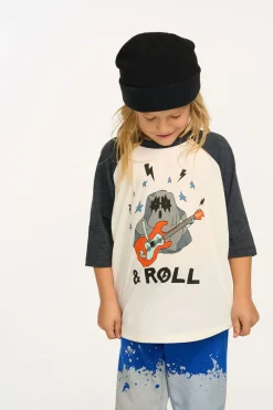Women/Kids/BOY Chaser Brand Rock & Roll Baseball Tee