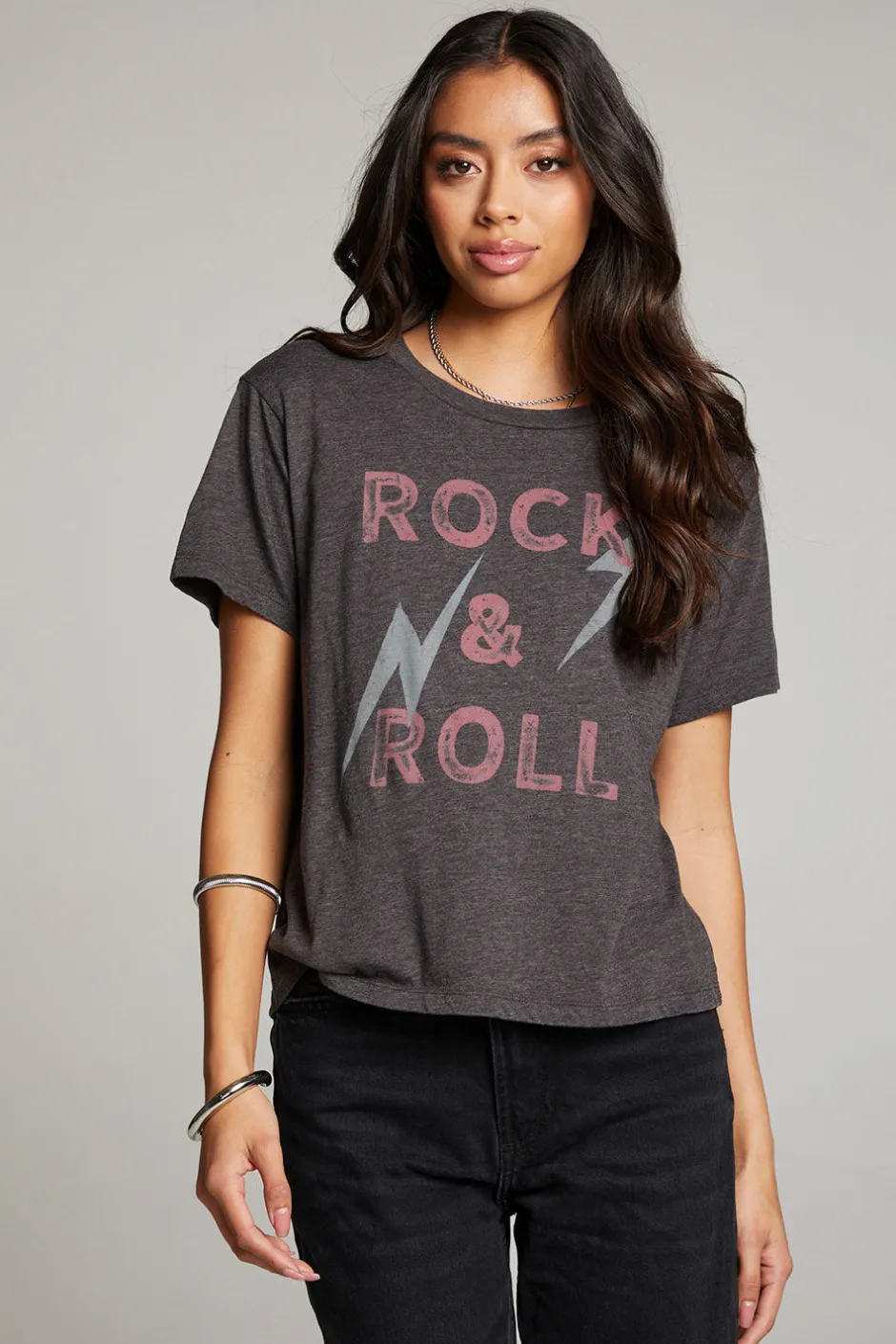 Women Chaser Brand Rock & Roll Forever Crewneck Tee