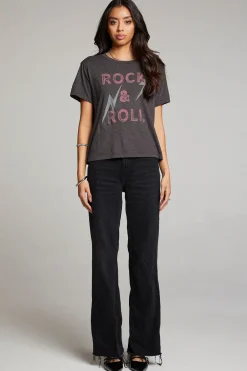 Women Chaser Brand Rock & Roll Forever Crewneck Tee