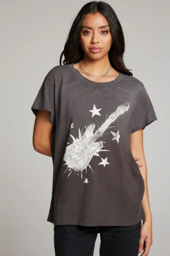 Women Chaser Brand Rock Guitar Tee