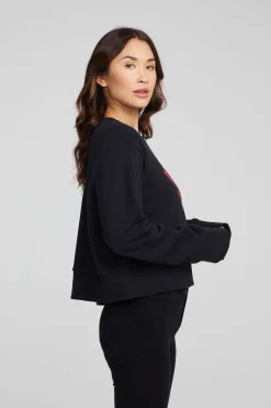 Women Chaser Brand Rock'n'Roll Lips Long Sleeve