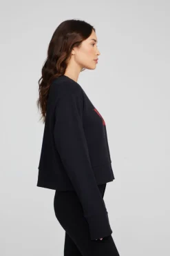 Women Chaser Brand Rock'n'Roll Lips Long Sleeve