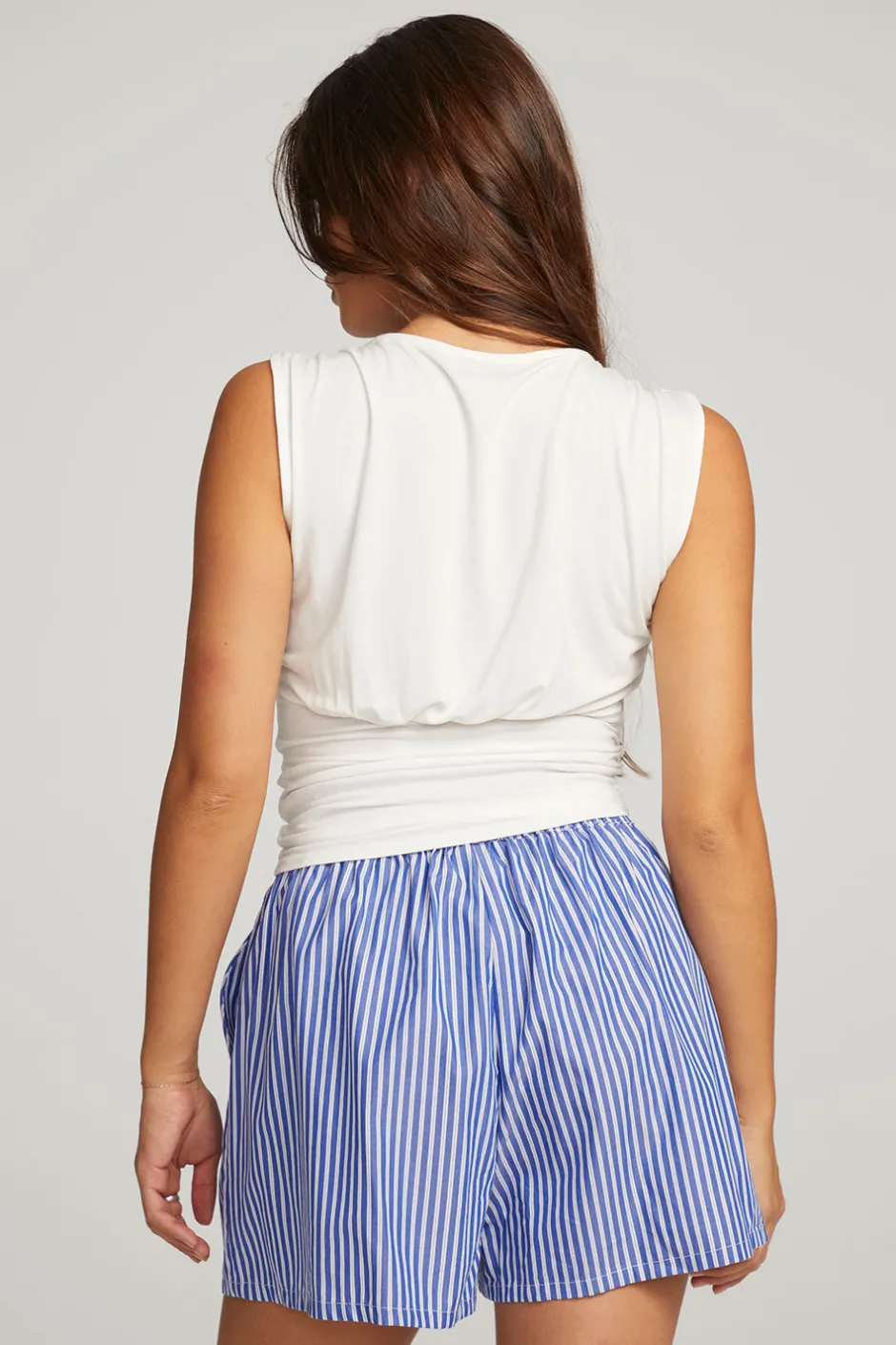 Women Chaser Brand Rodeo White Tank Top