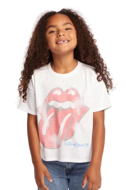 Women/Kids Chaser Brand Rolling Stones Classic Logo Girls Tee