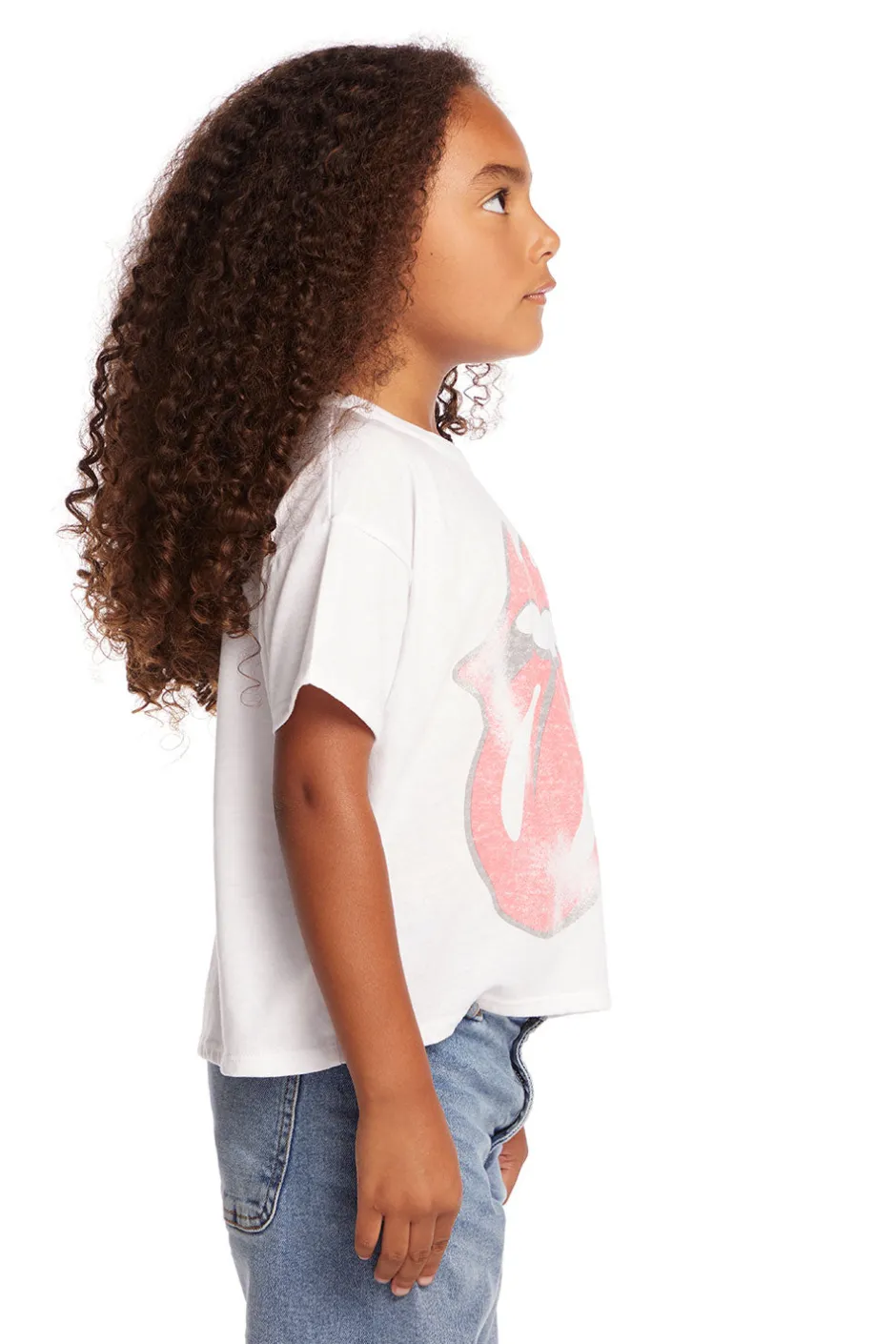 Women/Kids Chaser Brand Rolling Stones Classic Logo Girls Tee