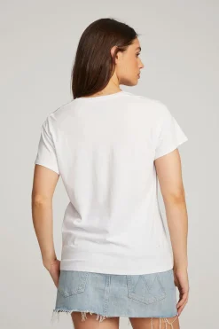 Women Chaser Brand Rolling Stones Classic Logo Tee