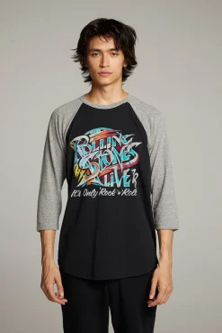 Women Chaser Brand Rolling Stones Live '78 Basball Raglan Tee