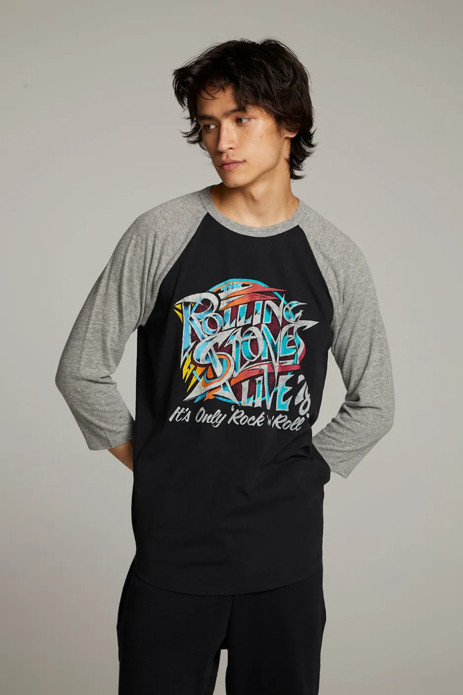 Women Chaser Brand Rolling Stones Live '78 Basball Raglan Tee
