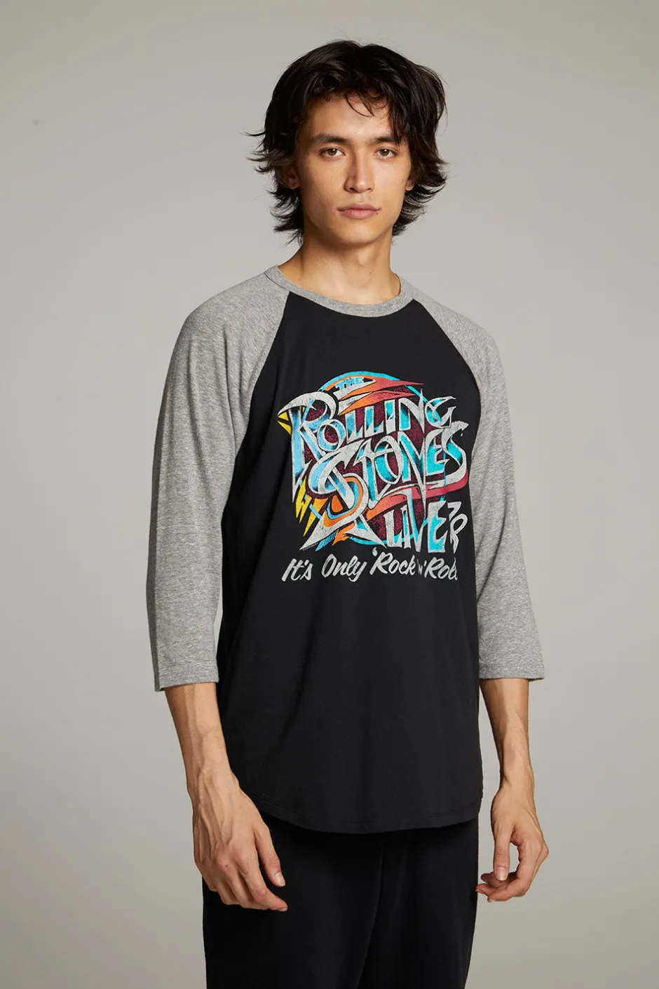 Women Chaser Brand Rolling Stones Live '78 Basball Raglan Tee